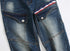 Fit Straight Pants Zipper Denim Mid Waisted Jeans Men's Jeans